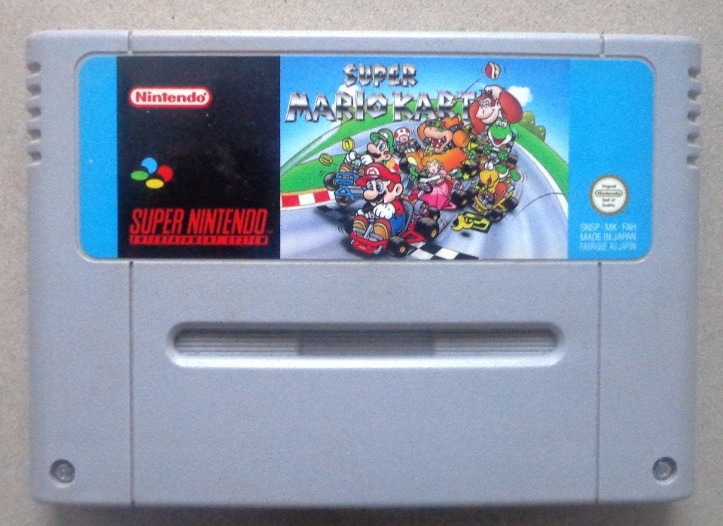 Super Mario Kart voor de Europese Super Nintendo, Gebruikt, Racen en Vliegen, 2 spelers, Ophalen of Verzenden