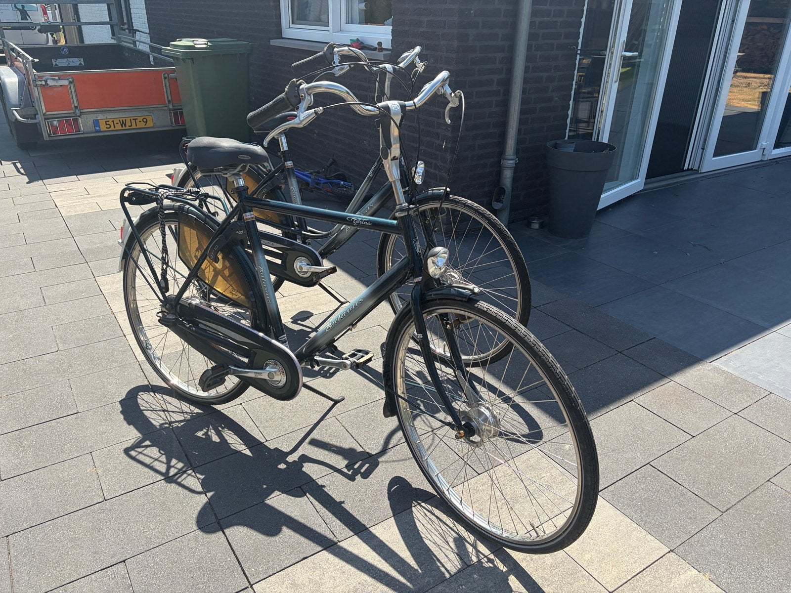 Batavus torino heren + damesmodel, Fietsen en Brommers, Ophalen, Minder dan 10 versnellingen, Velgrem, Zo goed als nieuw