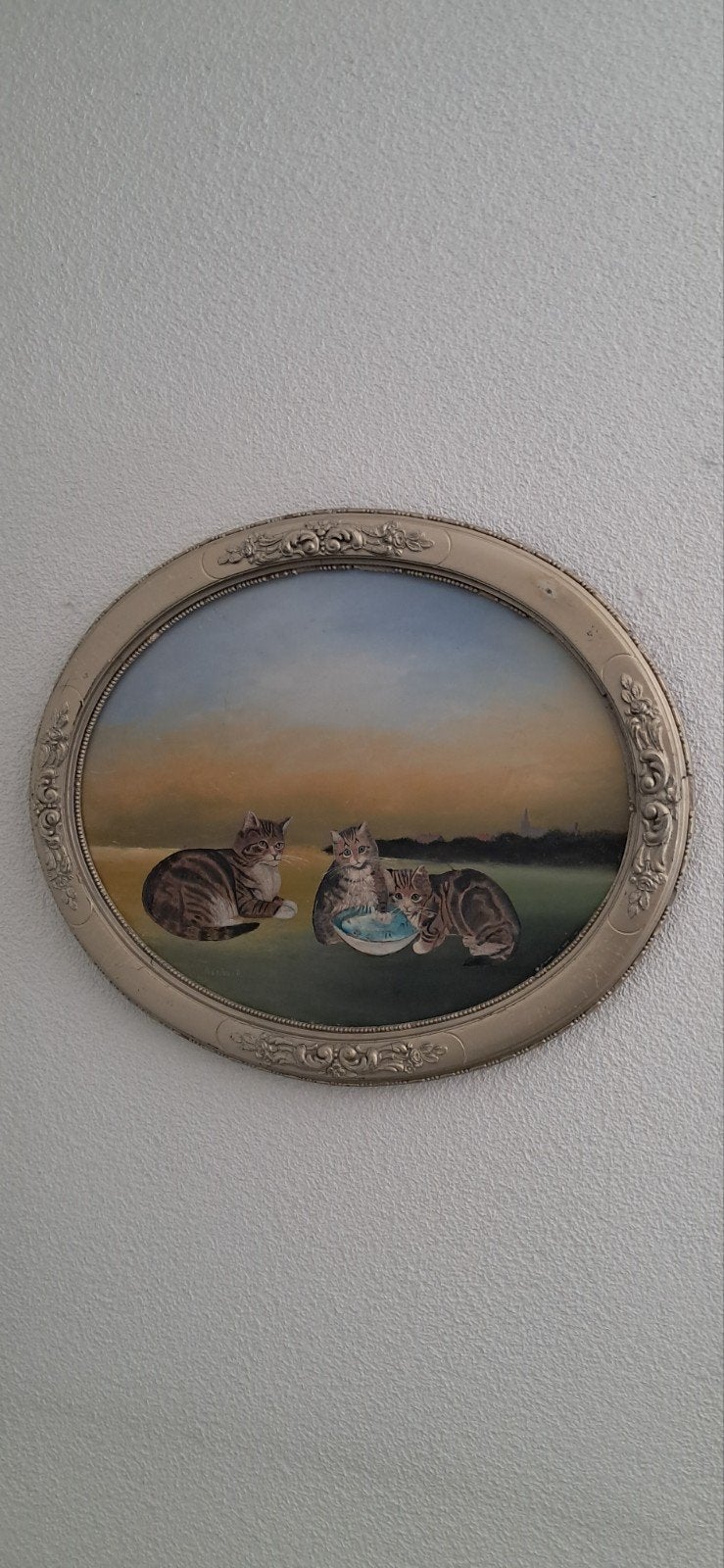 Schilderij A vd. Veer:, Ophalen of Verzenden