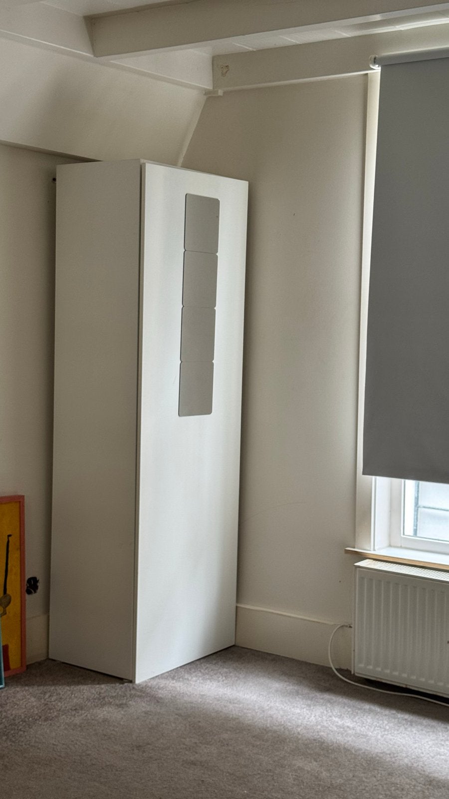 IKEA kledingkast met spiegel, wit - 50x60x201 cm, Huis en Inrichting, Kasten | Kledingkasten, Ophalen, Gebruikt, 200 cm of meer