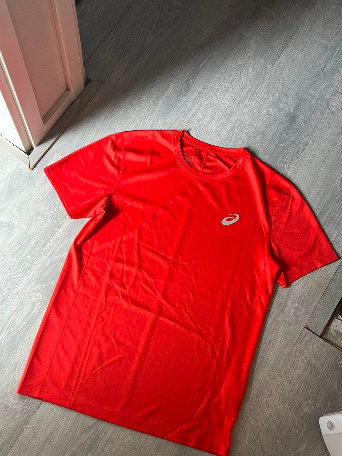 ASICS sportshirt oranje - maat S, Kleding | Heren, T-shirts, Ophalen of Verzenden, Zo goed als nieuw, Oranje