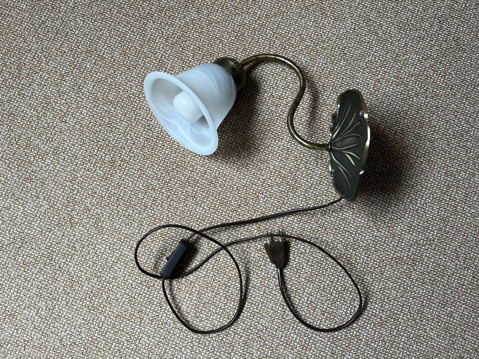 Koperen wandlamp, Ophalen, Zo goed als nieuw