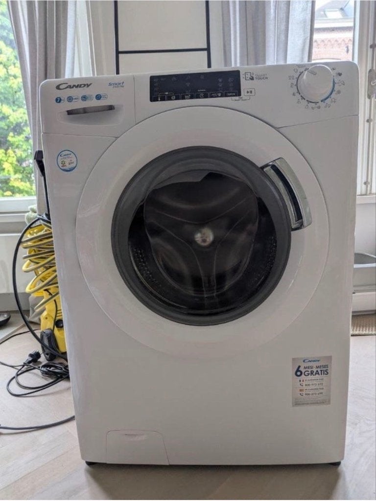 Candy Smart Inverter Wasmachine 7KG, Witgoed en Apparatuur, Wasmachines, Zo goed als nieuw, Bovenlader, 6 tot 8 kg, 85 tot 90 cm