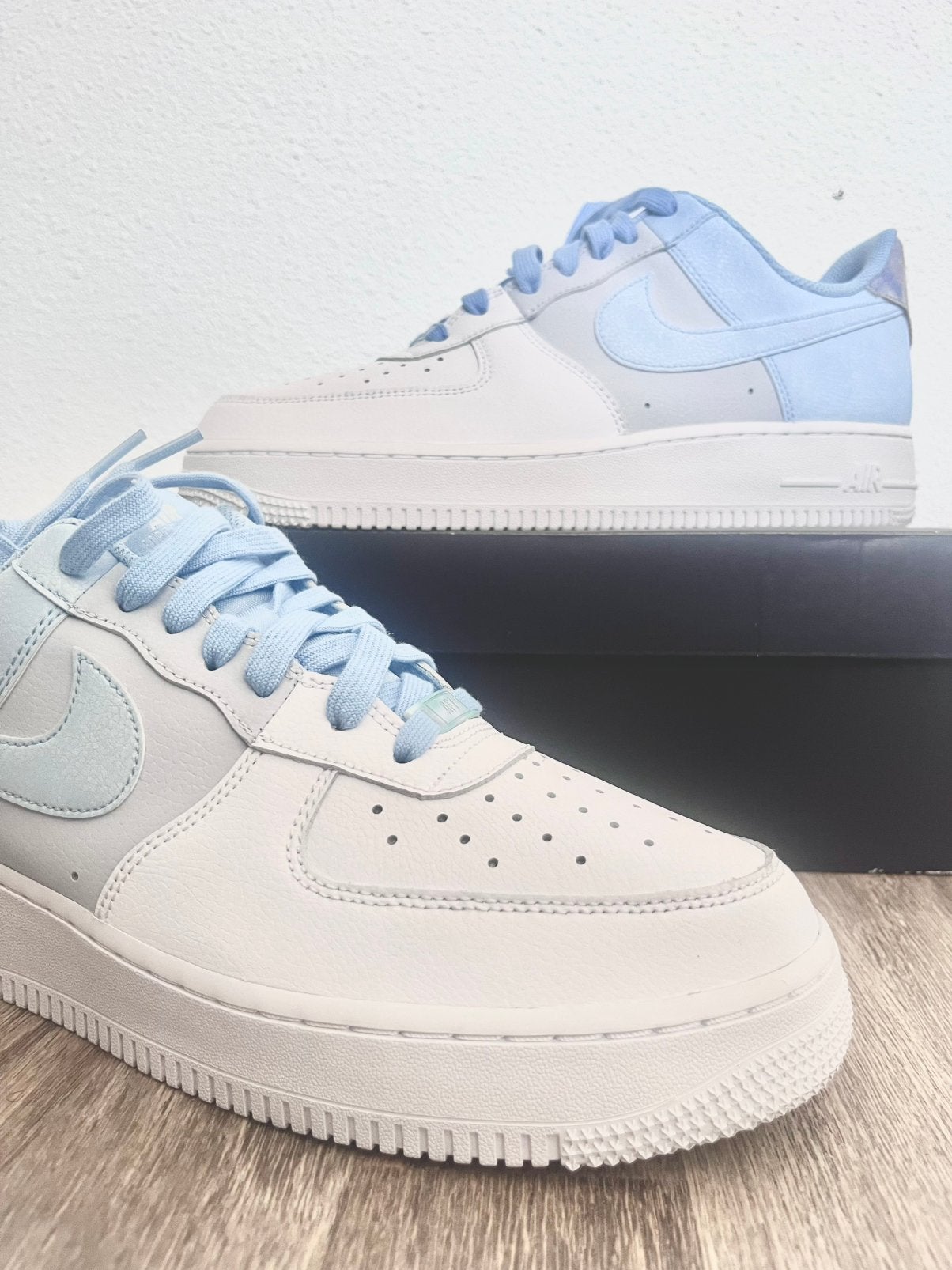 🔹Nike air force 1 07 lv8 low psychic blue maat 43 🔹, Blauw, Ophalen of Verzenden, Sneakers of Gympen, Zo goed als nieuw