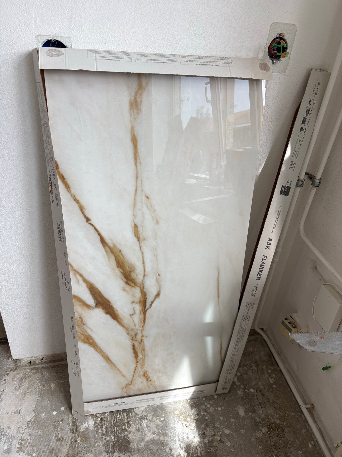 Marmeren tegels 1.20 x 60 cm - Nieuw, Ophalen, 60 cm of meer, Nieuw, Minder dan 5 m²