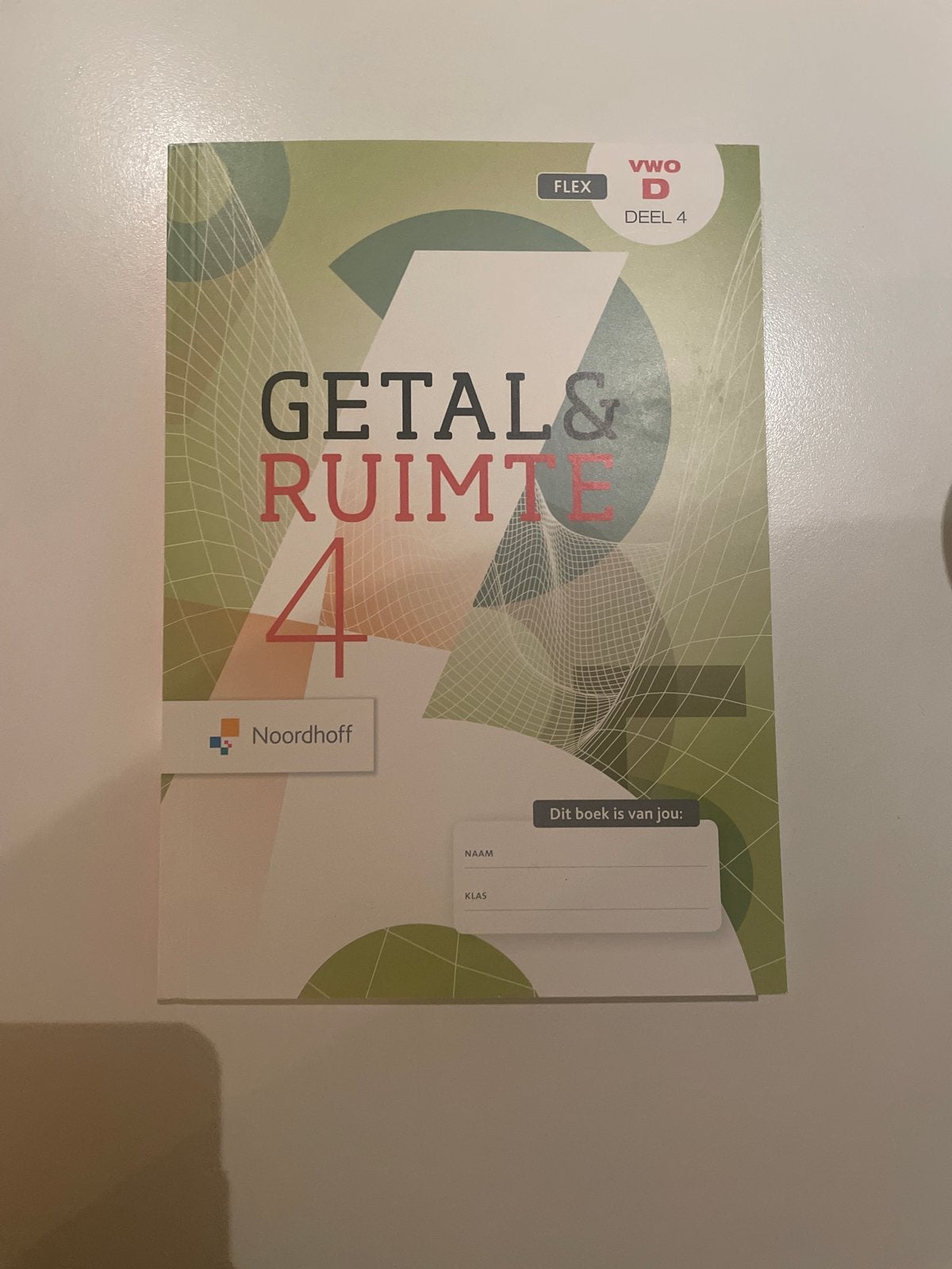 Getal & Ruimte VWO wiskunde D Deel 4 - Noordhoff, Ophalen of Verzenden, Nieuw, VWO, Wiskunde B