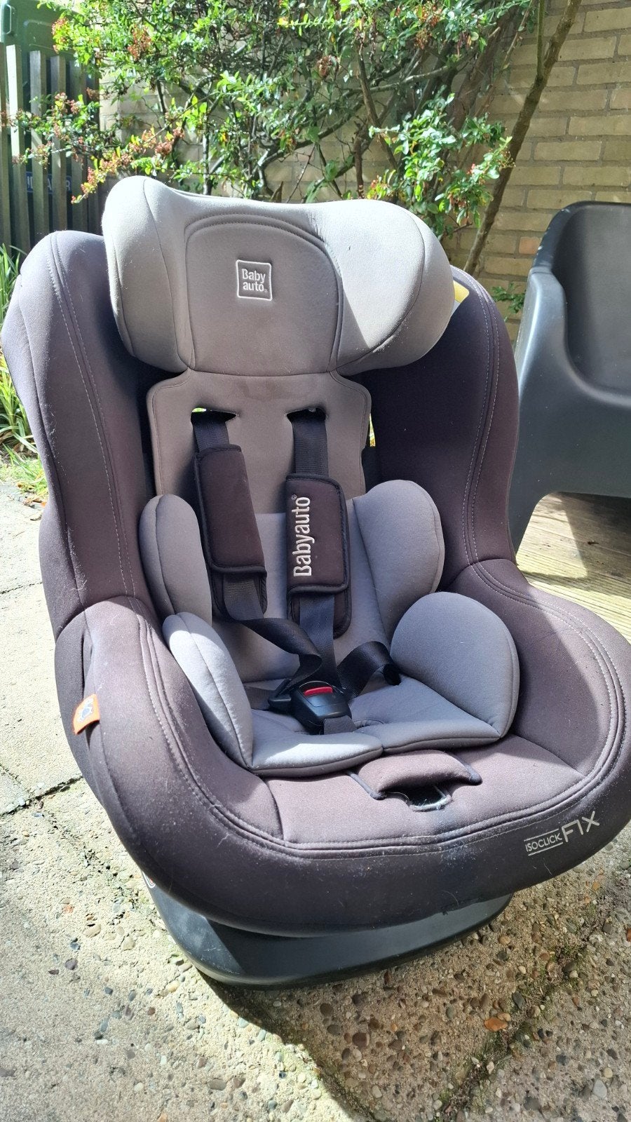 Babyauto Iso-Click Fix autostoel 360 graden draaibaar, Ophalen, Gebruikt, Overige merken, Autogordel of Isofix