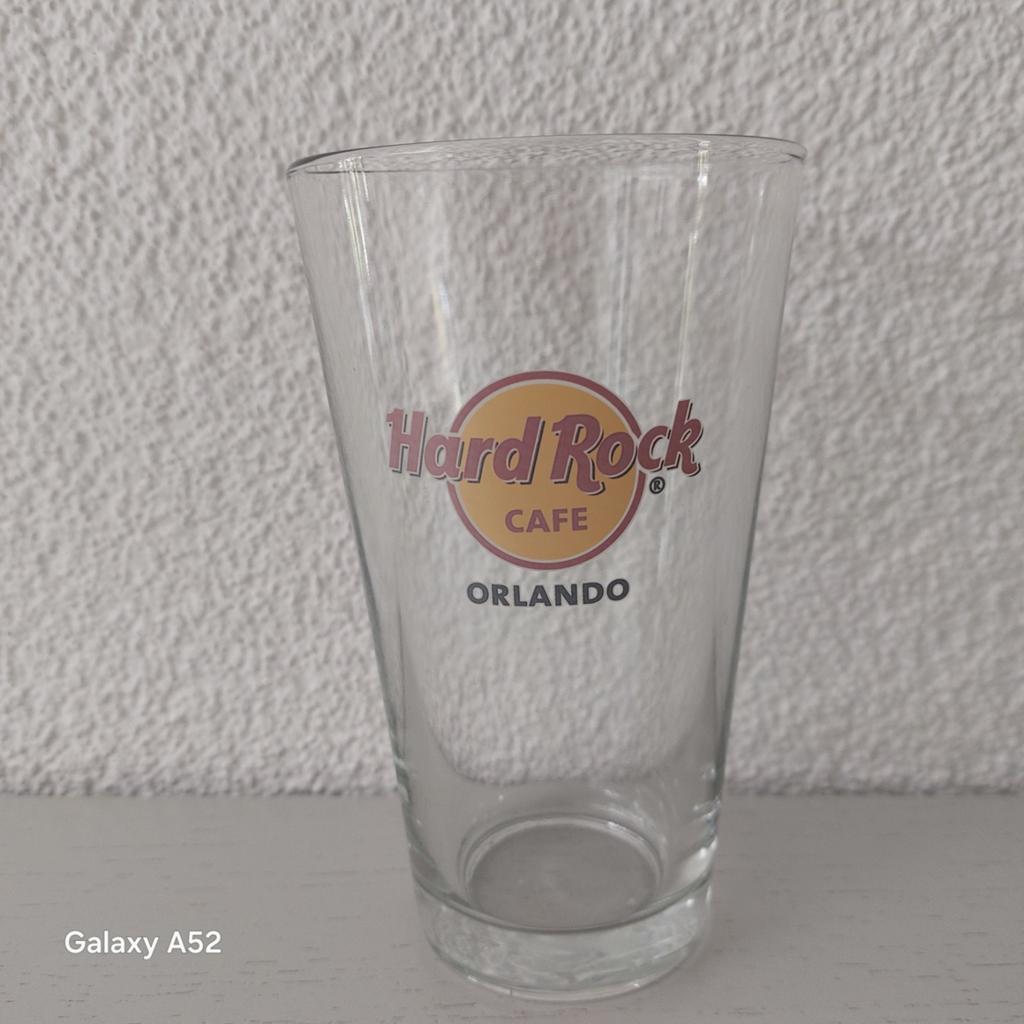 Hard Rock Cafe Orlando Glas, Ophalen of Verzenden, Zo goed als nieuw, Bierglas