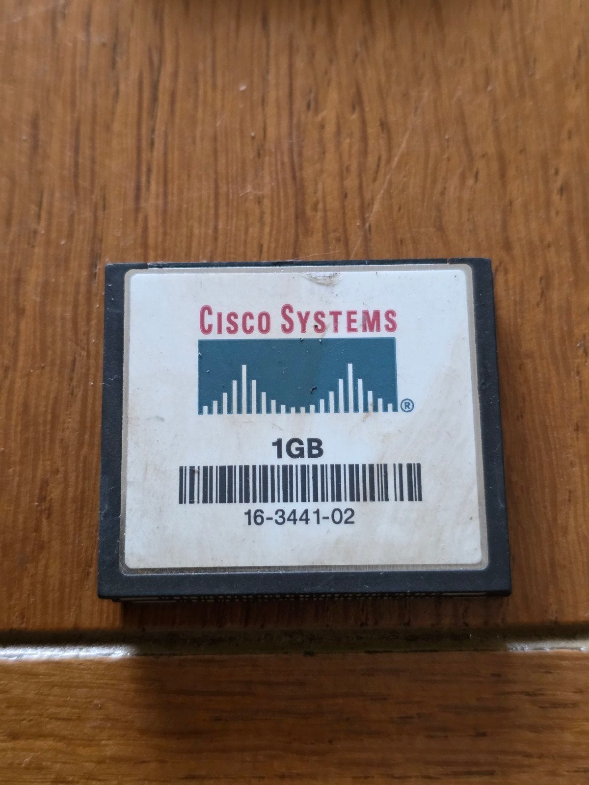 Cisco Systems Compact Flash Kaart 1GB (Model: 16-3441-02), Gebruikt, Cisco Systems, Minder dan 2 GB, Ophalen of Verzenden