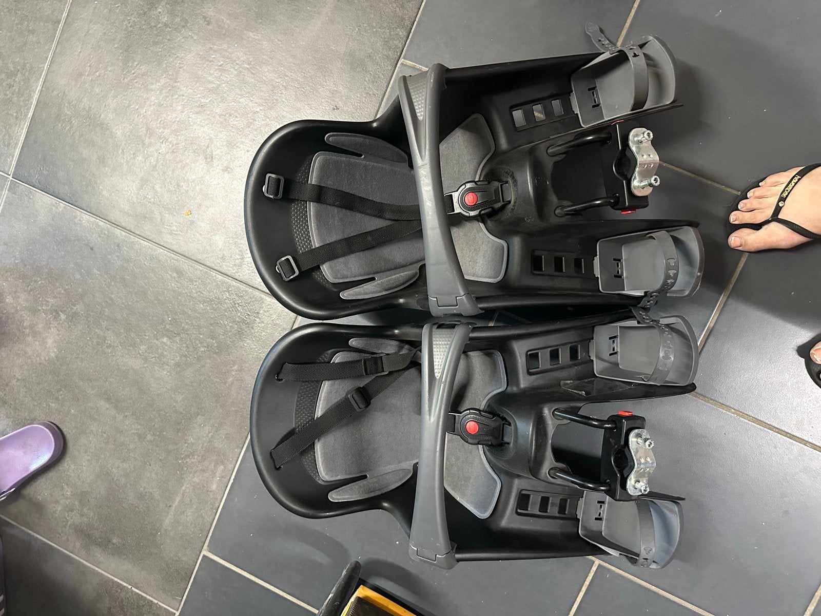 2x Bobike Exclusive Tour Fietszitje Achterzitje, Ophalen, Achterzitje, Voetsteuntjes, 9 t/m 18 kg