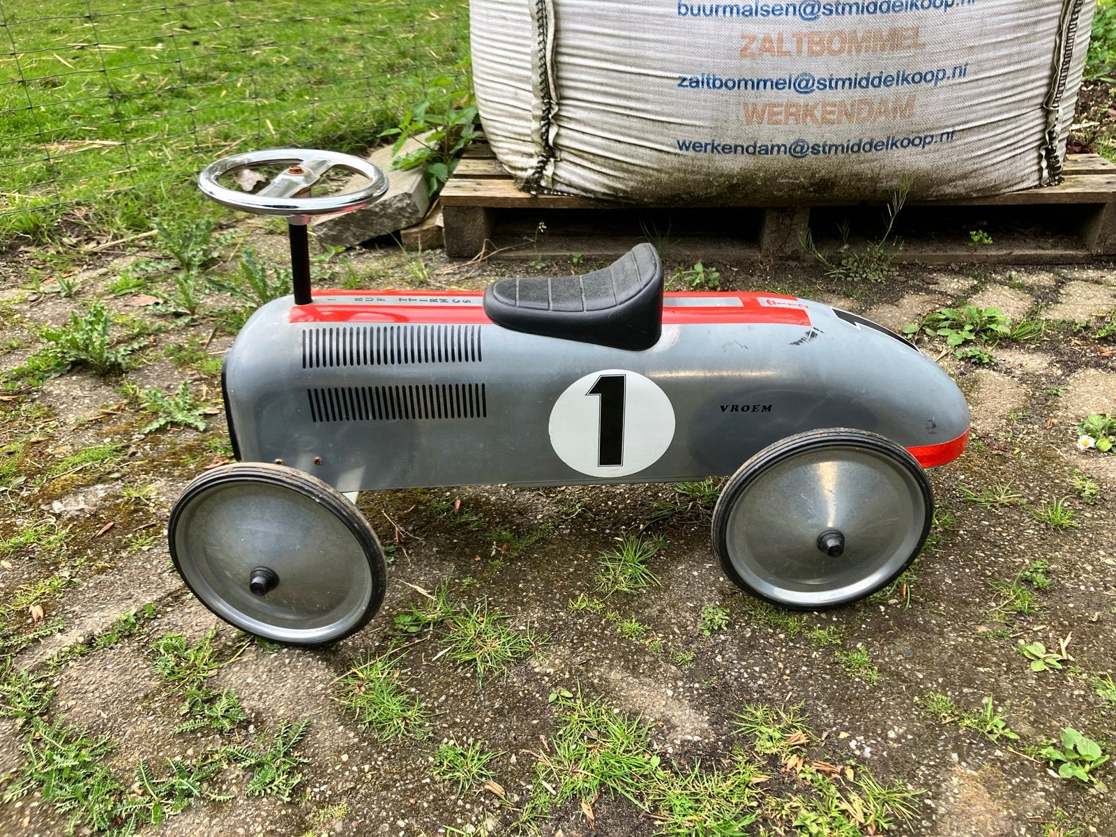Grojze Retro Loopauto voor kinderen, Ophalen, Gebruikt, Loopvoertuig