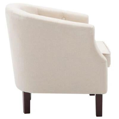 VidaXL Fauteuil Nieuw in Beige, Ophalen, Nieuw, Stof, 75 tot 100 cm