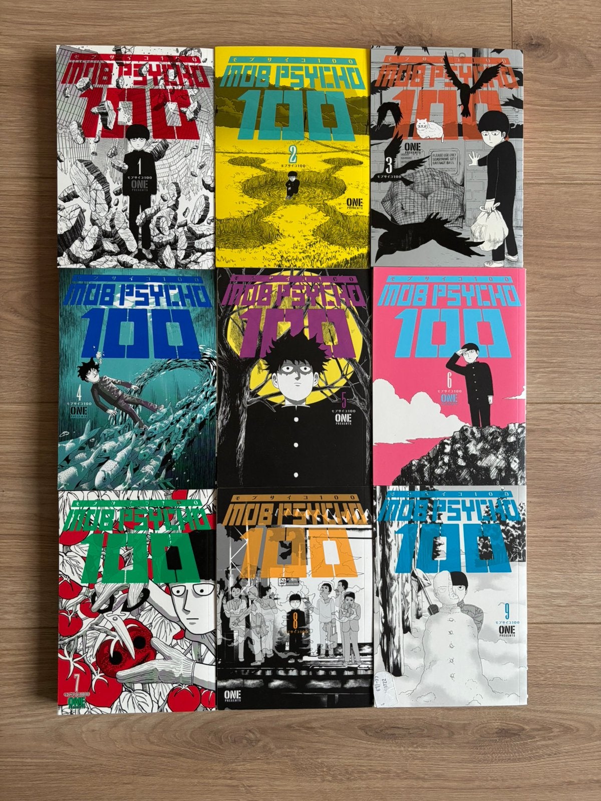 Mob Psycho 100 volumes 1-9, Ophalen of Verzenden, Zo goed als nieuw