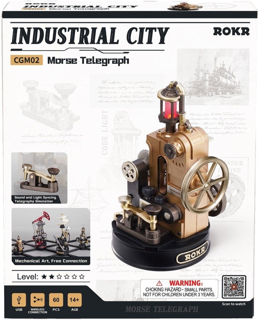 Robotime Morse Telegraph, Ophalen of Verzenden, Nieuw