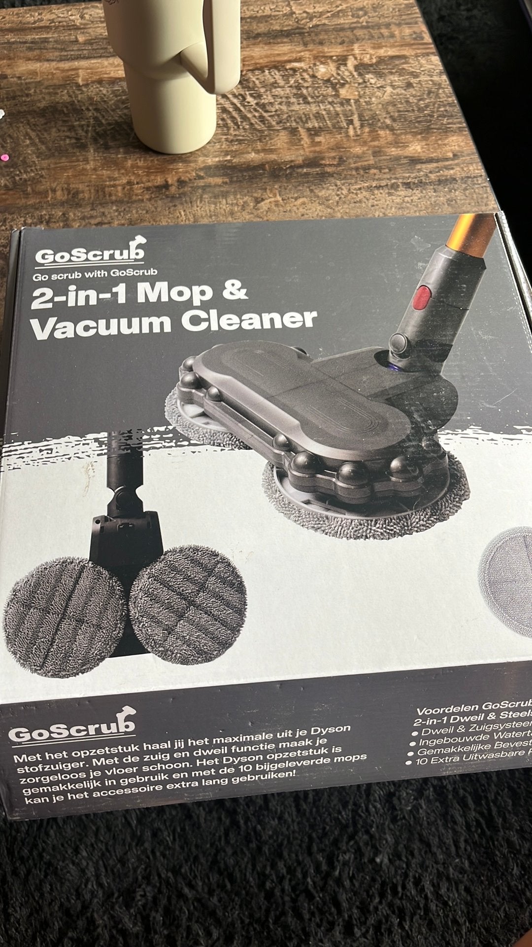 Go scrub 2 in 1 mop en vacuum cleaner voor de dyson, Ophalen