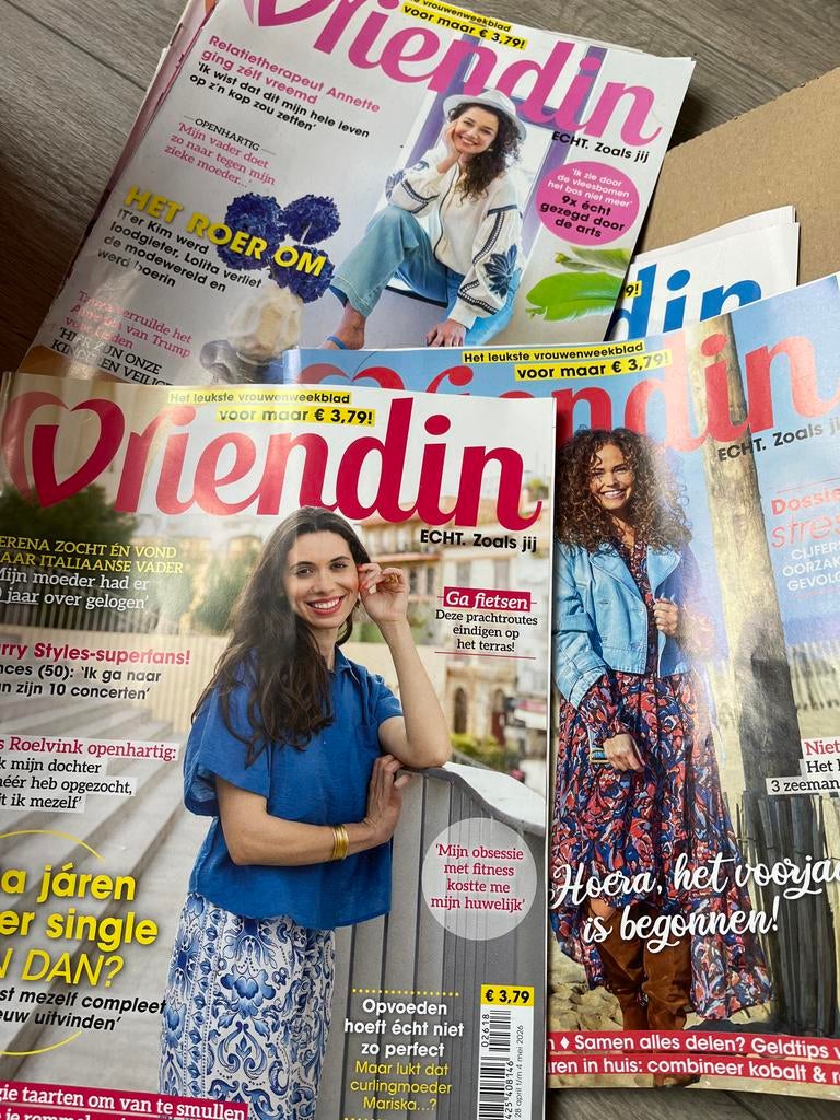 Vriendin tijdschrift - 1x gelezen, Ophalen of Verzenden, Gelezen, Damesbladen