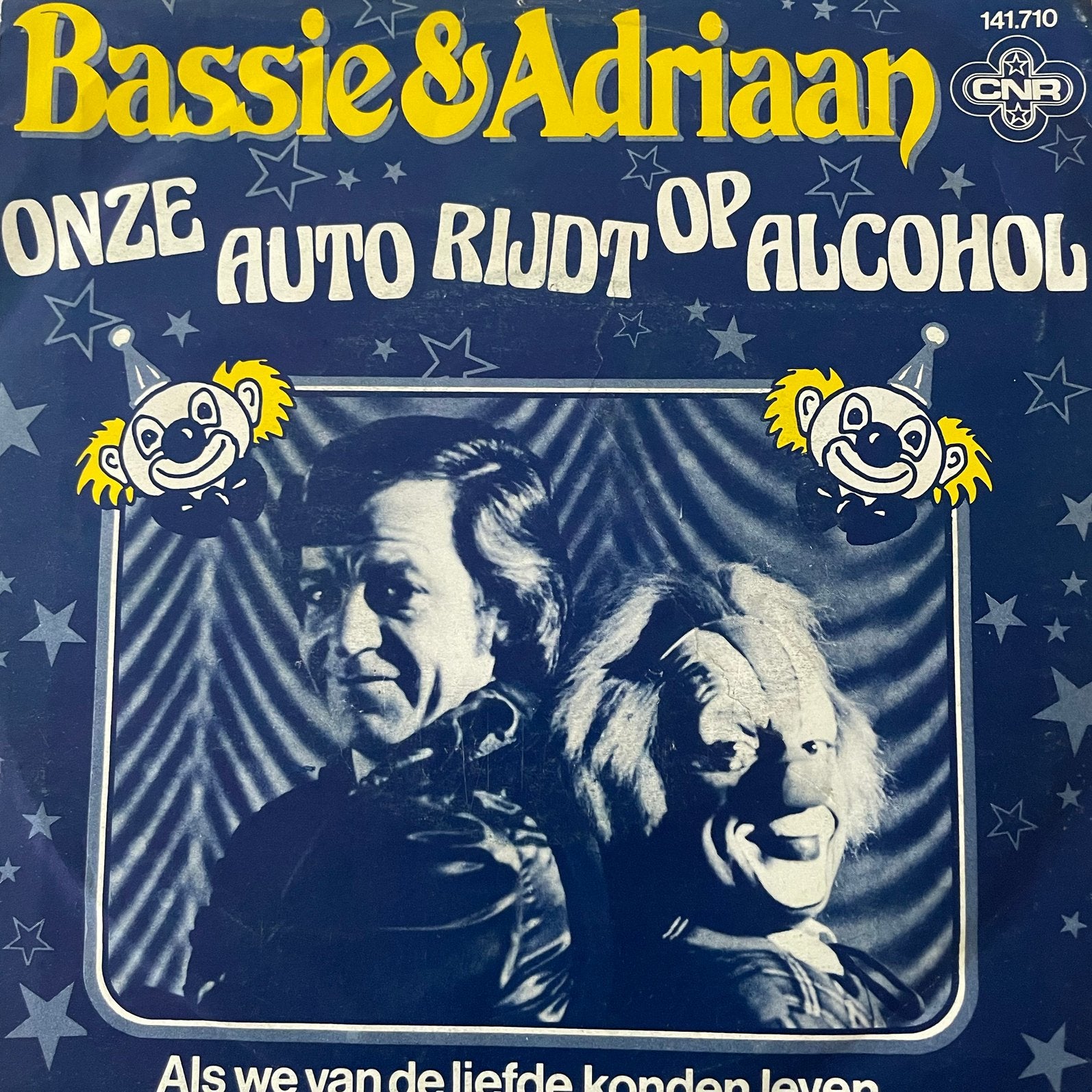 Bassie & Adriaan - Onze auto rijdt op alcohol, Ophalen of Verzenden, Zo goed als nieuw, 12 inch, Overige genres