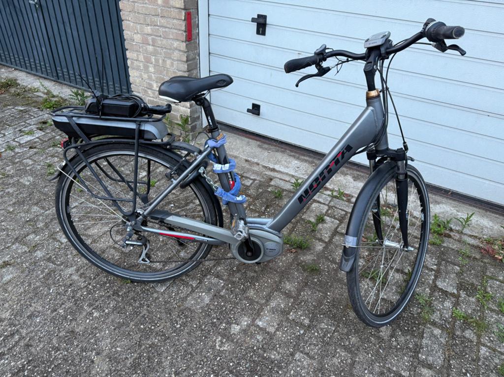 Norta ebike met Bosch Middenmotor - Voorvork krom, Fietsen en Brommers, Elektrische fietsen, Ophalen of Verzenden, Gebruikt, Overige merken