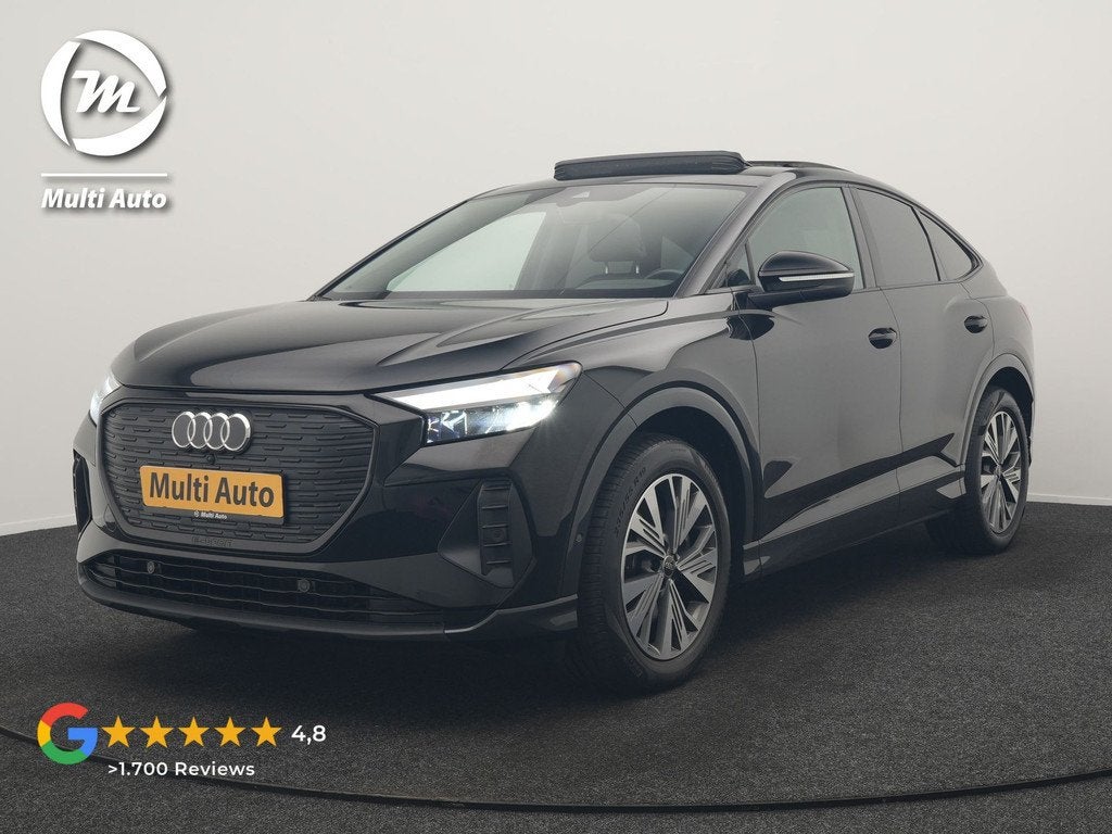 Audi Q4 Sportback e-tron 40 Advanced edition 82 kWh 204pk De, Auto's, Audi, Automaat, Gebruikt, Zwart, Zwart