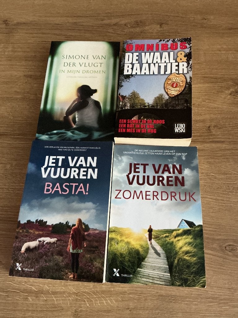Boekenpakket: Simone van der Vlugt, Jet van Vuren, De Waal, Ophalen of Verzenden, Gelezen, Simone van der Vlugt, Jet van Vuren, A.C. Baantjer, Peter Römer