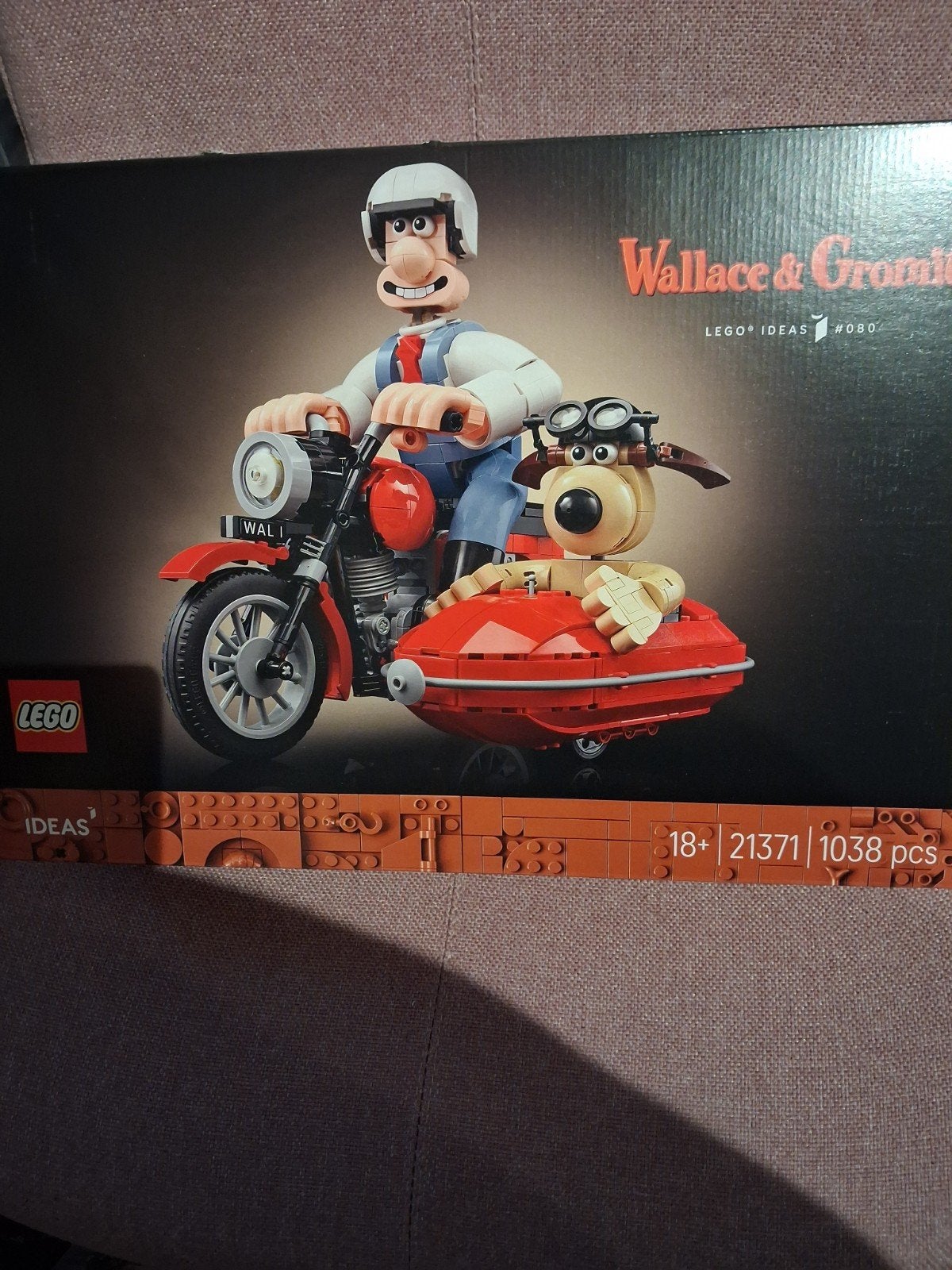 LEGO Ideas Wallace & Gromit Motor met Zijspan (21371), Ophalen of Verzenden, Nieuw