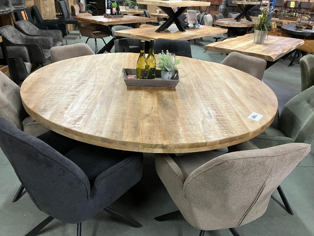 ronde tafels 180-170-160cm AKTIE PRIJZEN -direct leverbaar, Huis en Inrichting, Tafels | Eettafels, Ophalen, Rond, Nieuw, 150 tot 200 cm