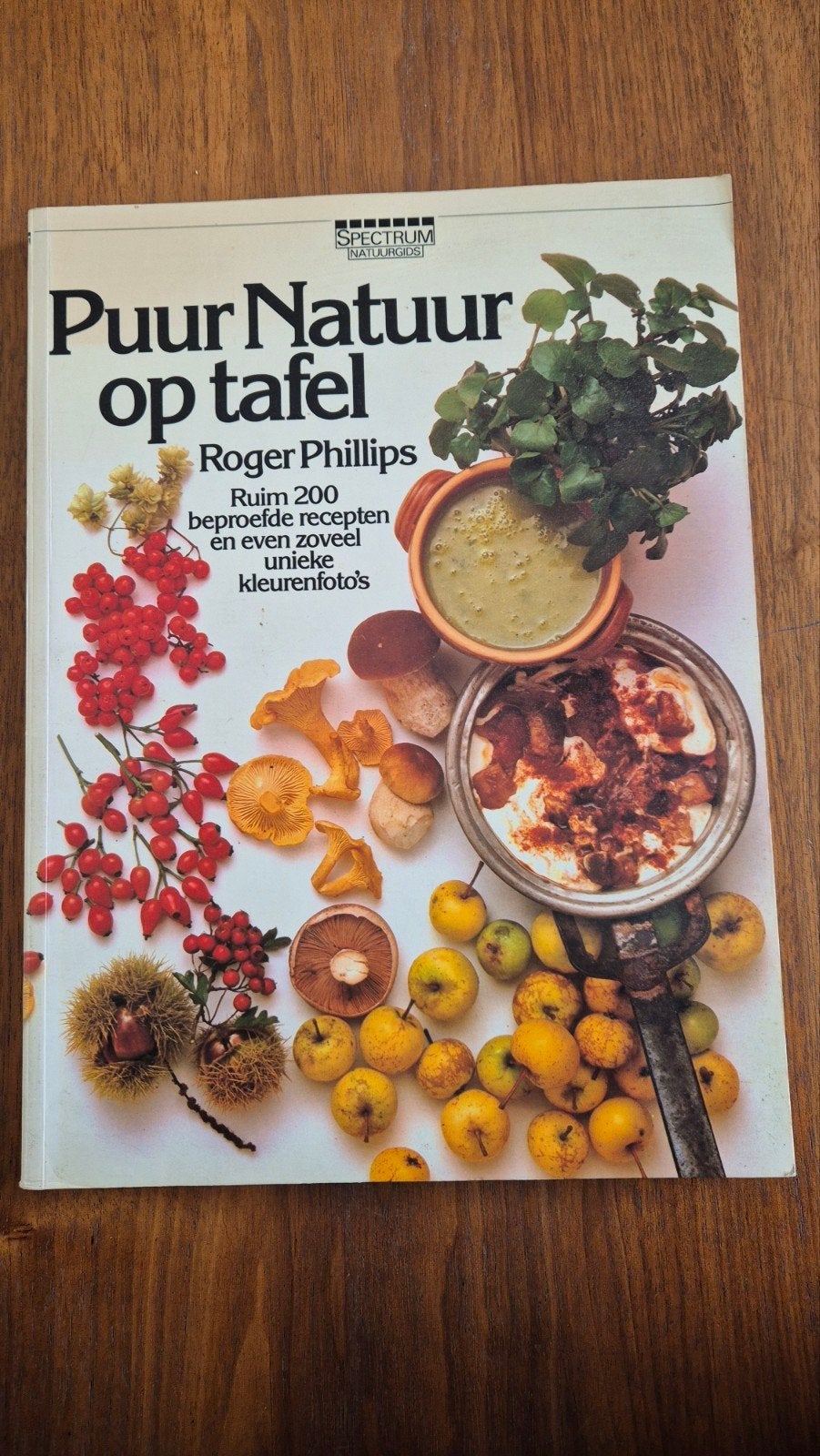 Puur Natuur op tafel - Roger Phillips kookboek, Gelezen, Vegetarisch, Overige typen, Ophalen of Verzenden
