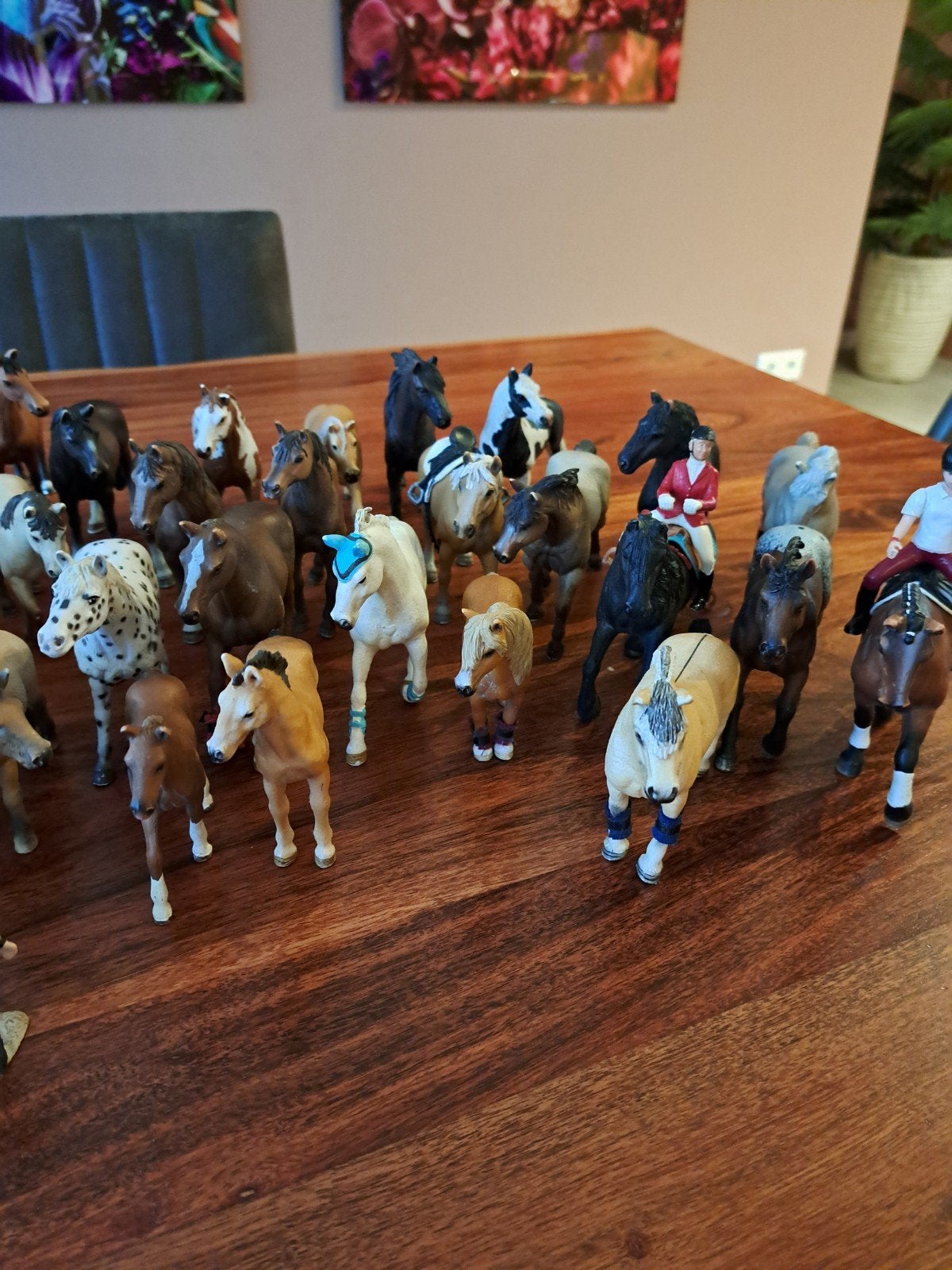 Grote (52st) collectie Schleich paarden en ruiters, Ophalen, Gebruikt, Jongen of Meisje