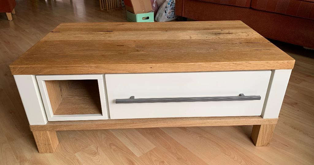 Houten Salontafel, Huis en Inrichting, Tafels | Salontafels, Ophalen, 100 tot 150 cm, 50 tot 100 cm, Zo goed als nieuw