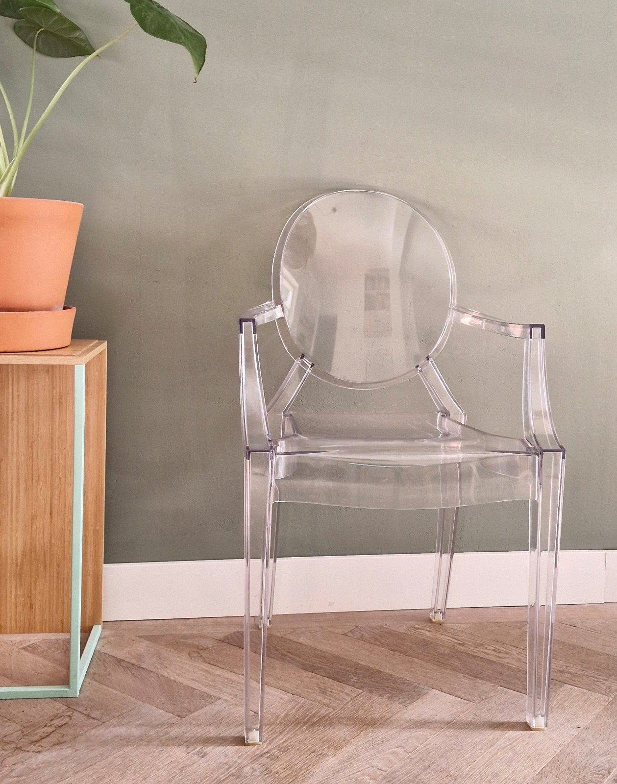 Kartell Louis Ghost stoel - Philippe Starck, Ophalen, Kunststof, Gebruikt, Overige kleuren
