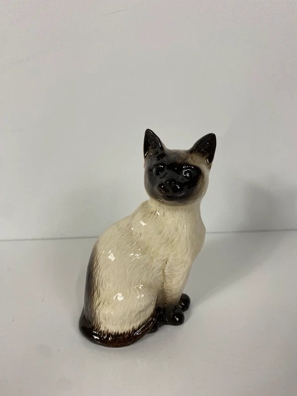 Beswick England Siamese kat, Verzamelen, Beelden en Beeldjes, Ophalen of Verzenden, Gebruikt, Dier