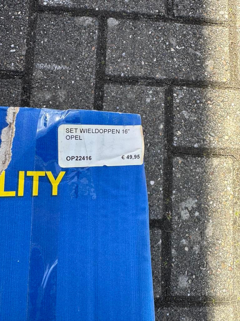 Set wieldoppen 16" Opel - Nieuw in doos, Ophalen of Verzenden, Nieuw