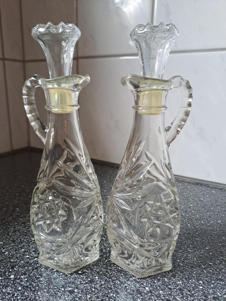 Vintage olie en azijn stel, Ophalen of Verzenden
