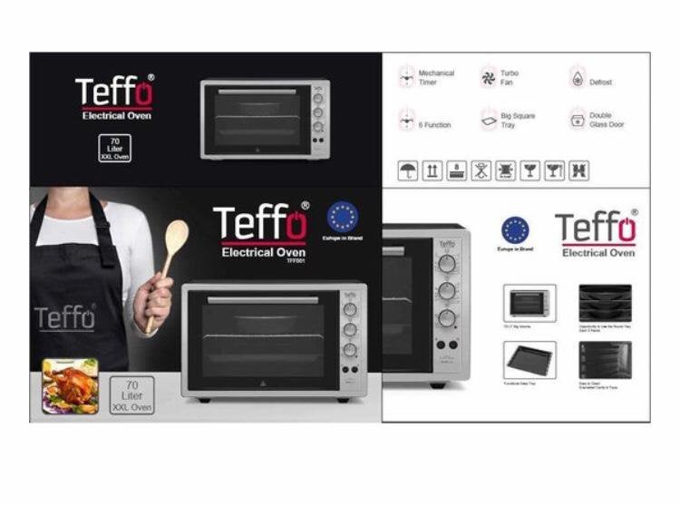TEFFO oven 50 liter, Witgoed en Apparatuur, Ovens, Ophalen, Nieuw