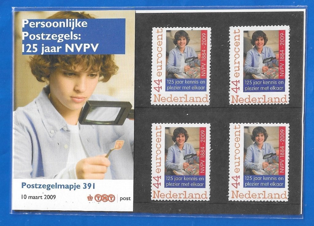 Postzegelmapje 391 - Persoonlijke Postzegels: 125 jaar NVPV, Verzenden, Na 1940, Postfris