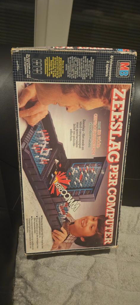Vintage MB Electronics Zeeslag per Computer (Elektrisch), Hobby en Vrije tijd, Gezelschapsspellen | Bordspellen, Een of twee spelers