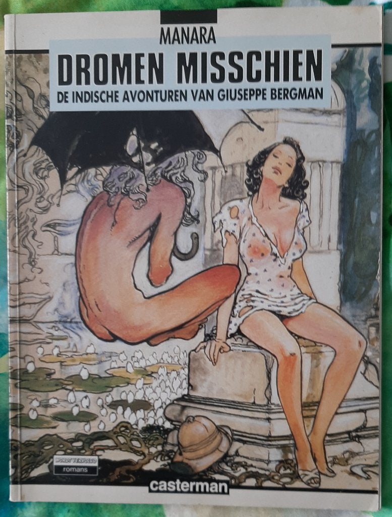Milo Manara - Dromen misschien - 1989 - softcover, Boeken, Stripboeken, Gelezen, Eén stripboek, Ophalen of Verzenden, Milo Manara