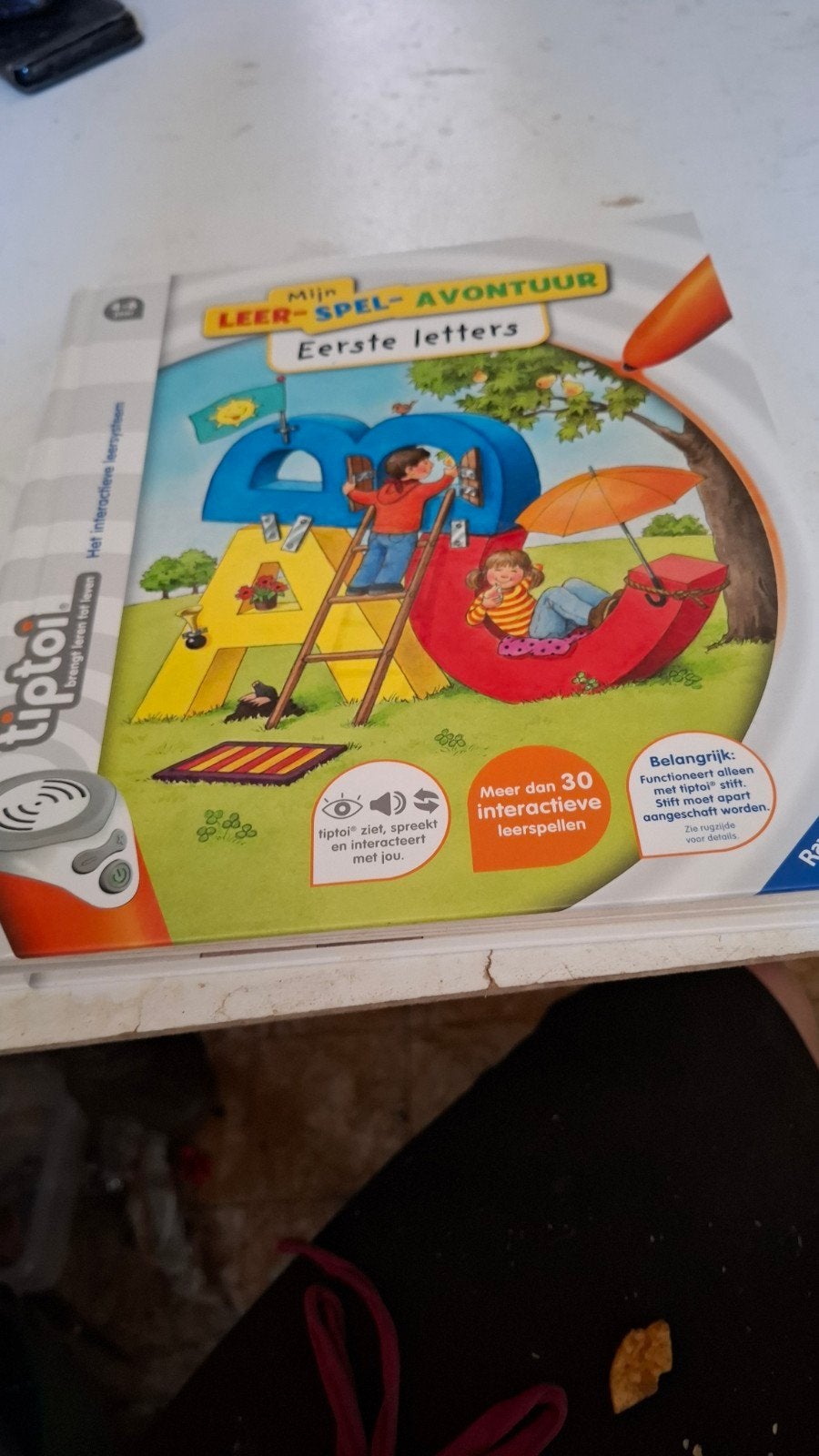 tiptoi boek mijn leer spel en avontuur eerste letters, Ophalen of Verzenden, Zo goed als nieuw, Taal en Lezen, Met geluid