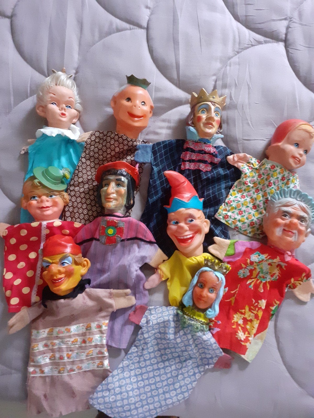 retro Handpoppen Poppenkastpoppen  ( IJ ), Ophalen of Verzenden, Zo goed als nieuw, Pop
