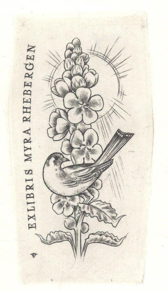 1423 Ex Libris Hongarije : József Vertel, 1962, Antiek en Kunst, Kunst | Etsen en Gravures, Verzenden