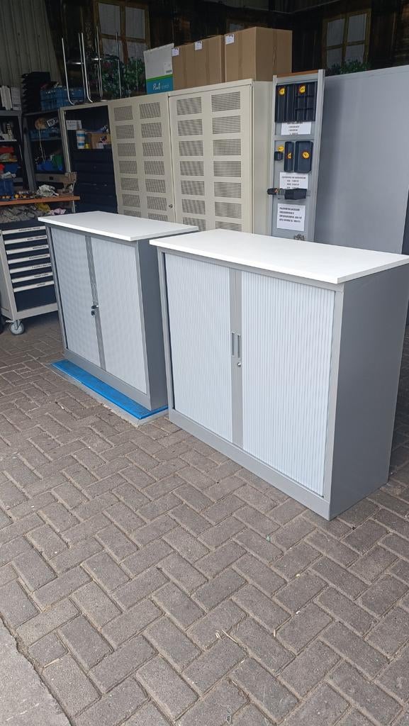 Half hoge Metalen roldeurkasten archiefkasten, Gebruikt, 100 tot 150 cm, R, 100 tot 150 cm