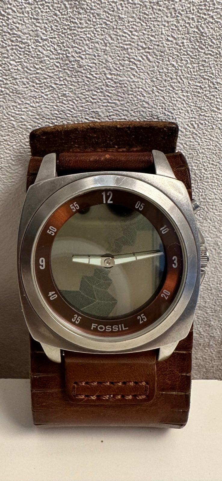 Fossil Big Tic BG1079 Vintage Horloge, Overige merken, Staal, Polshorloge, Ophalen of Verzenden