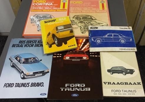 Ford Taunus SET technische boeken o.a. Haynes documentatie, Ophalen of Verzenden, Gelezen, Ford
