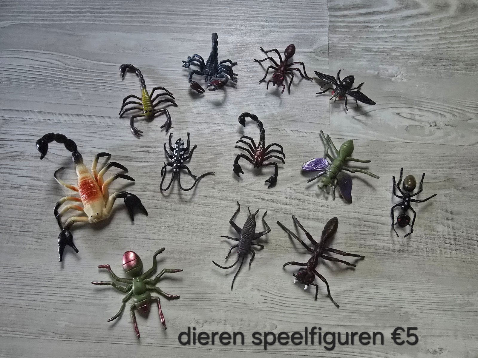 dieren speelfiguren verzameling schorpioen spinnen mieren, Verzamelen, Ophalen, Zo goed als nieuw, Beeldje of Figuurtje
