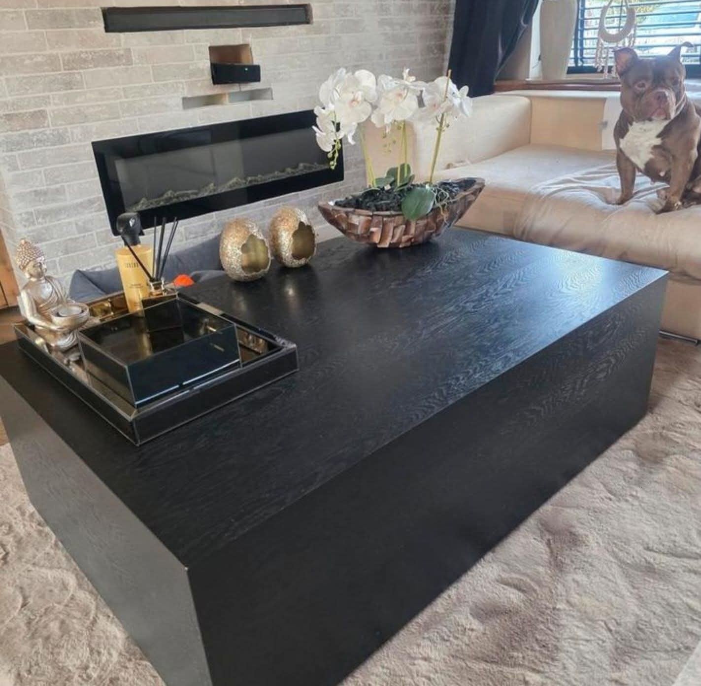 Eric Kuster stijl salontafel zweefmodel, Ophalen, Gebruikt, Eric Kuster, Overige houtsoorten