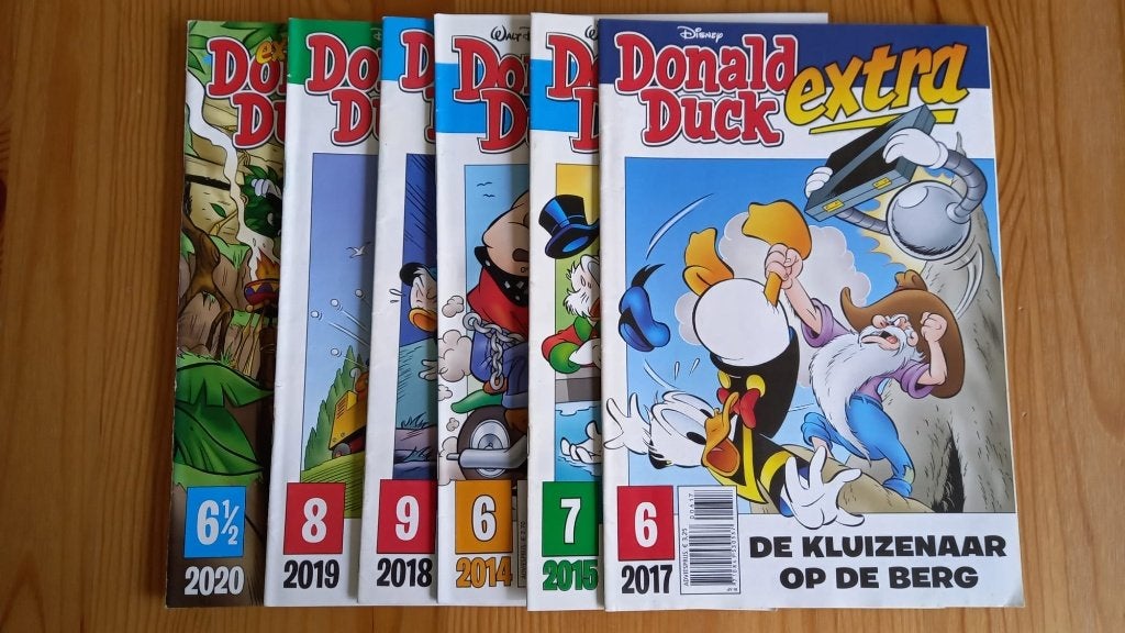 Donald Duck Extra - 2014-2020 (6x), Boeken, Meerdere stripboeken, Ophalen of Verzenden, Zo goed als nieuw