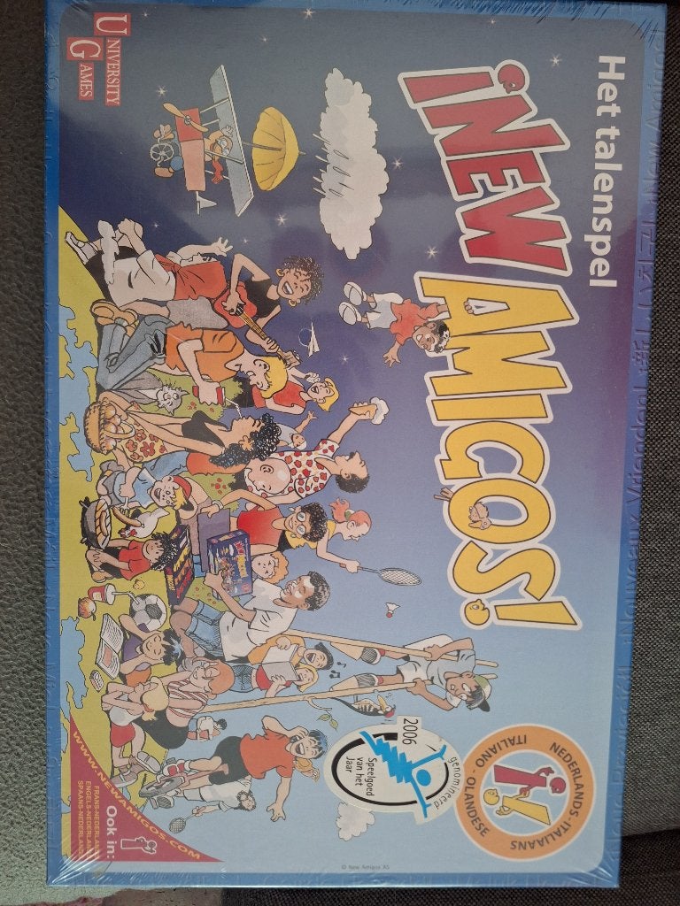 New Amigos! Het talenspel Italiaans- Nieuw in folie, Hobby en Vrije tijd, Gezelschapsspellen | Bordspellen, Ophalen, University Games