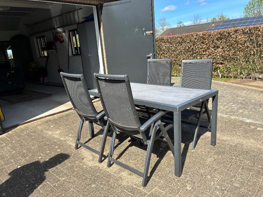 Hartman tuinset, Ophalen, 4 zitplaatsen, Gebruikt, Aluminium