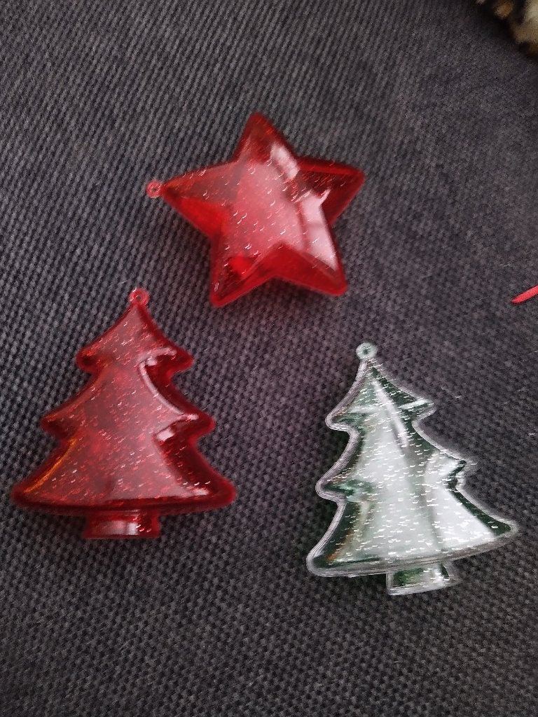 2x kerstboom 1x ster - 3D decoratie hangers, Ophalen of Verzenden, Zo goed als nieuw