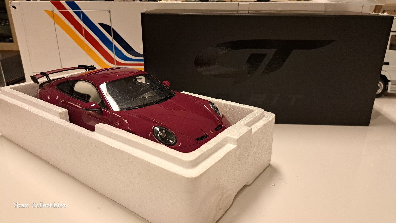 GT Spirit Porsche 911 992 GT3 Ruby Star Neo - 2021, Hobby en Vrije tijd, Modelauto's | 1:5 tot 1:12, Auto, Ophalen of Verzenden